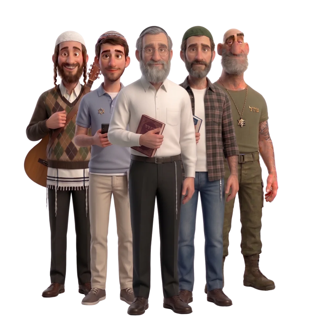 קשת רחבה של בעלי תשובה ומתחזקים